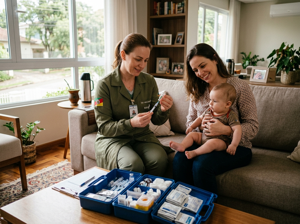 Atendimento domiciliar da NH Vacinas